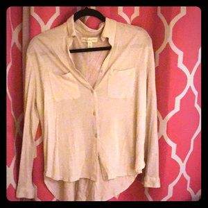 Essential white long sleeve blouse